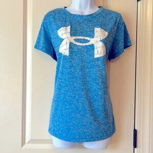 Under Armour size L Blue Heatgear Athletic Top